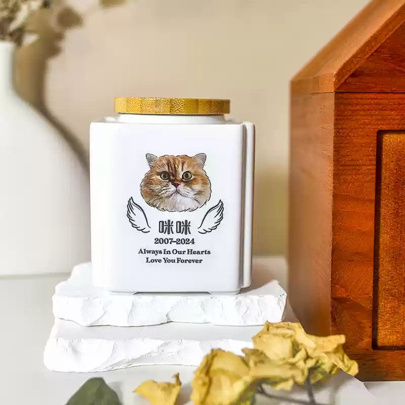 Memorial Pet Kitten Cat Puppy Dog Funeral Urn Souvenir