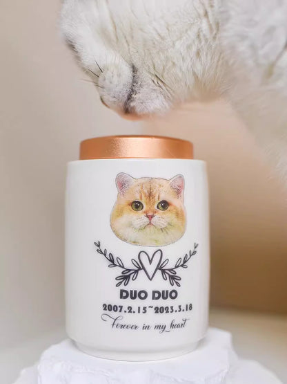 Memorial Pet Kitten Cat Puppy Dog Funeral Urn Souvenir